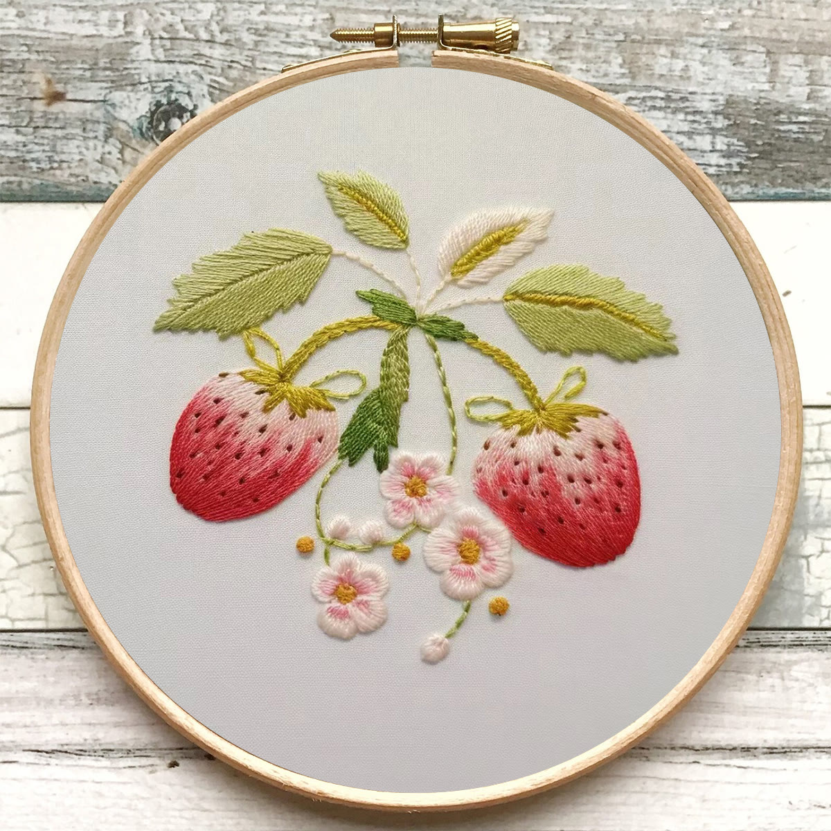Rubbyoo Embroidery Kit-  Strawberry Blossoms - image 7