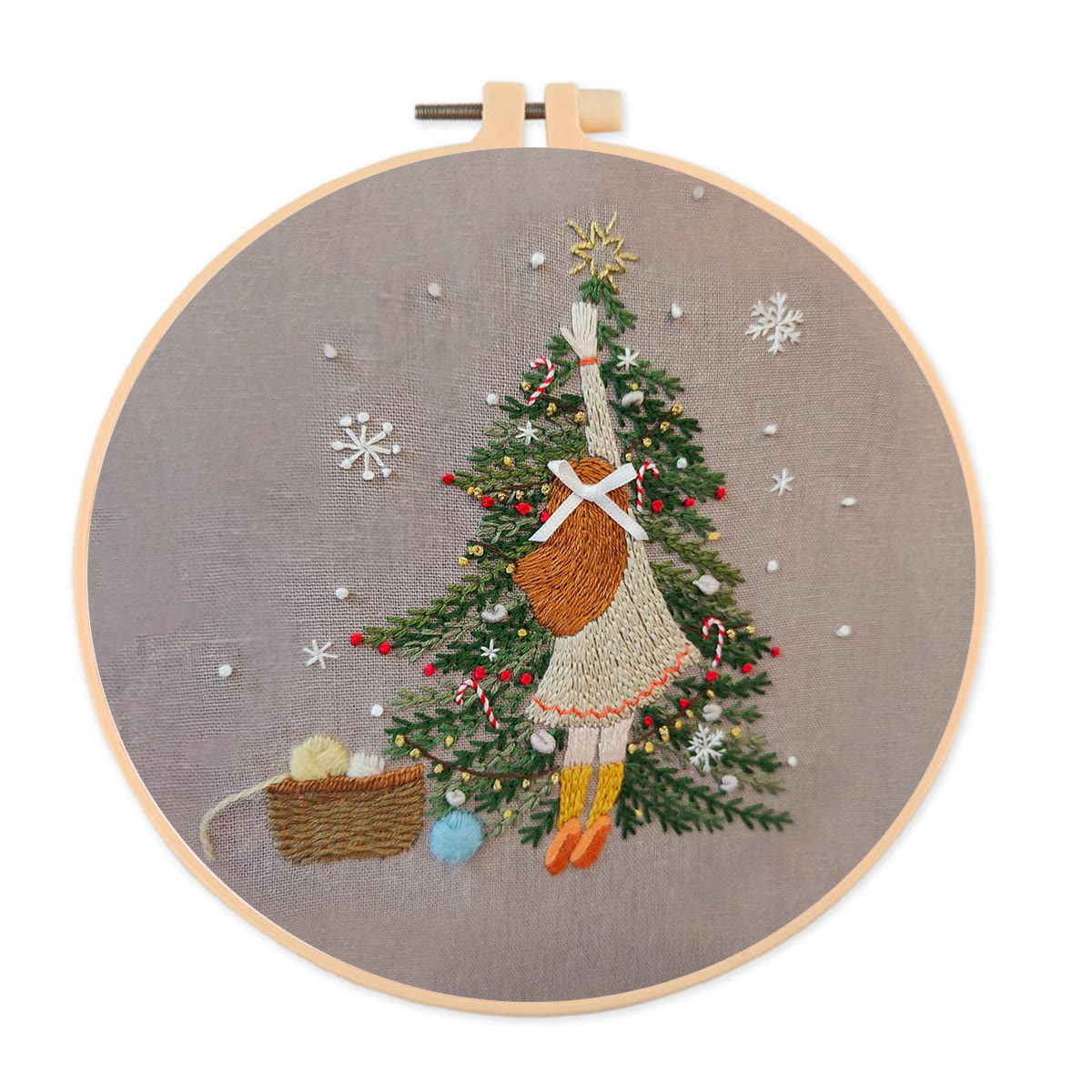 Rubbyoo Embroidery Kit-   Christmas Girl - image 1