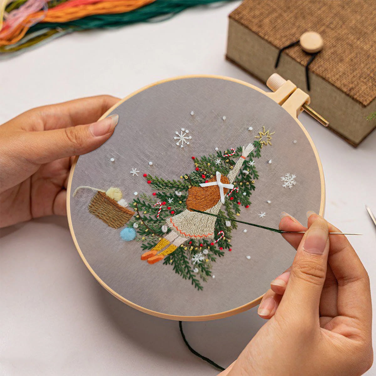 Rubbyoo Embroidery Kit-   Christmas Girl - image 2