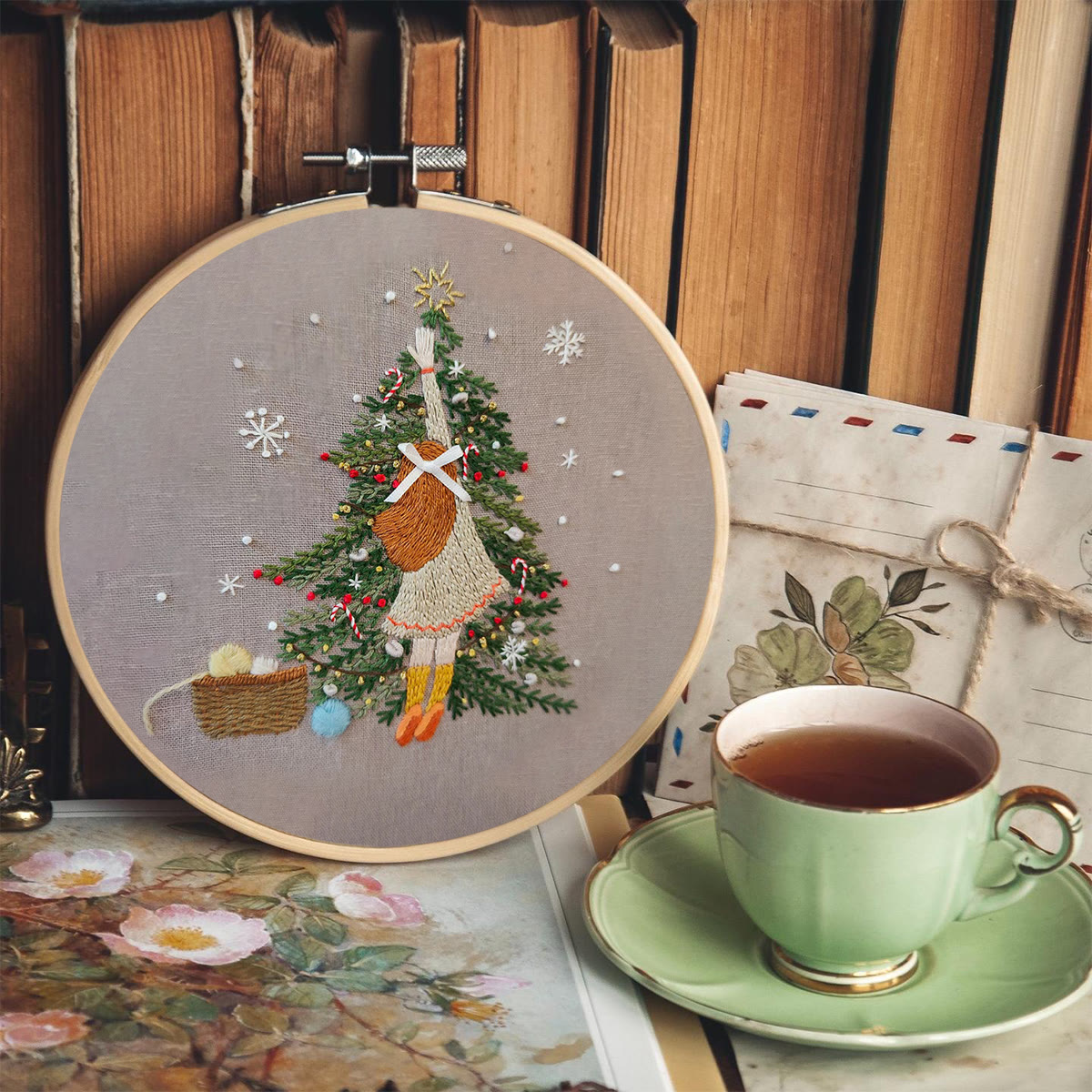 Rubbyoo Embroidery Kit-   Christmas Girl - image 6