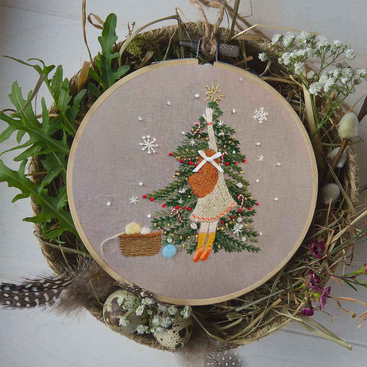 Rubbyoo Embroidery Kit-   Christmas Girl - image 10