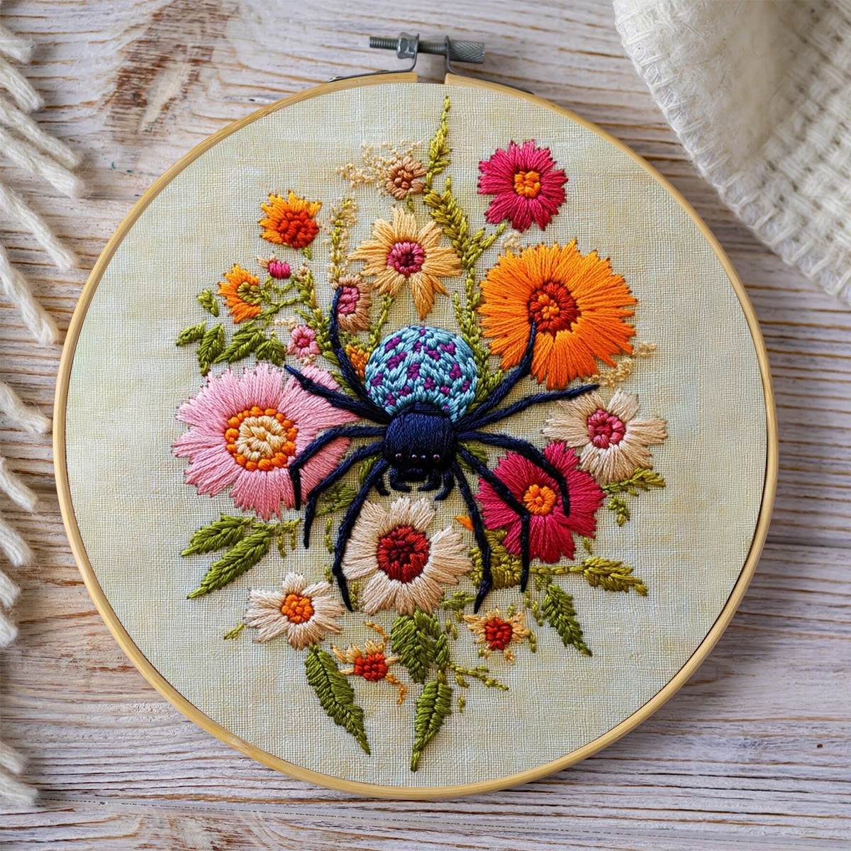 Rubbyoo Embroidery Kit-  Insects Spring Flowers - image 9
