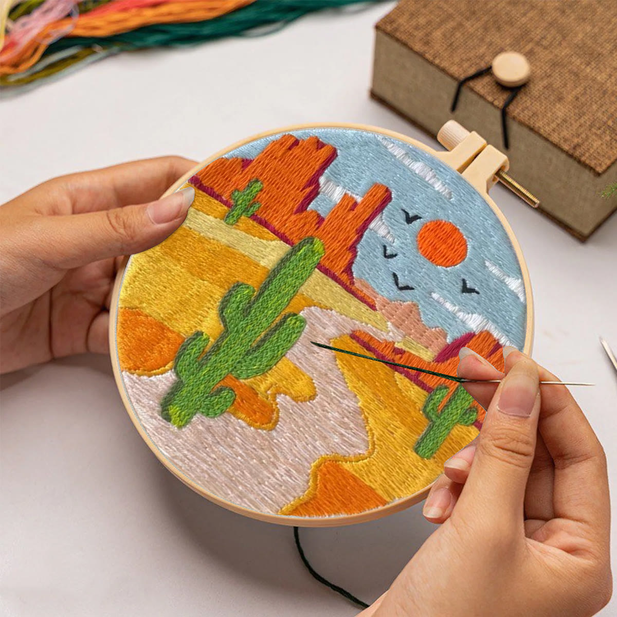 Rubbyoo Embroidery Kit- Desert Canyon - image 4