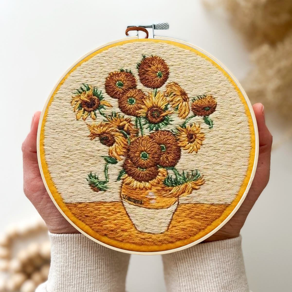 Rubbyoo Embroidery Kit- Van Gogh Sunflowers - image 4