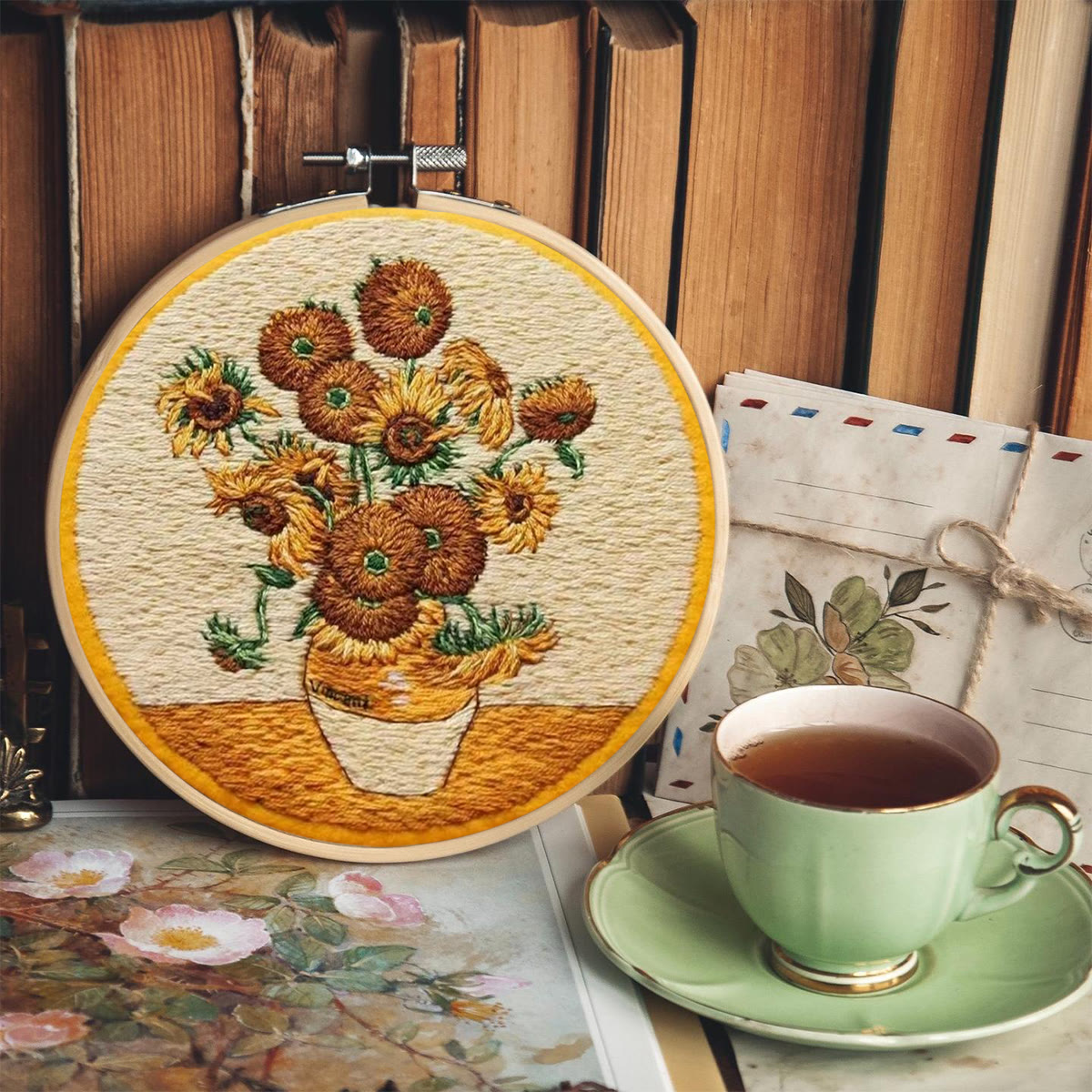Rubbyoo Embroidery Kit- Van Gogh Sunflowers - image 7