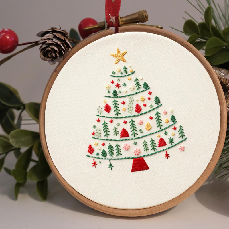 Rubbyoo Embroidery Kit-  Christmas Elements Tree - image 2