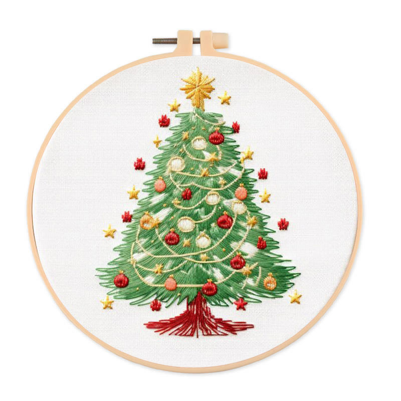 Rubbyoo Embroidery Kit-  Christmas  Festival Tree - image 1