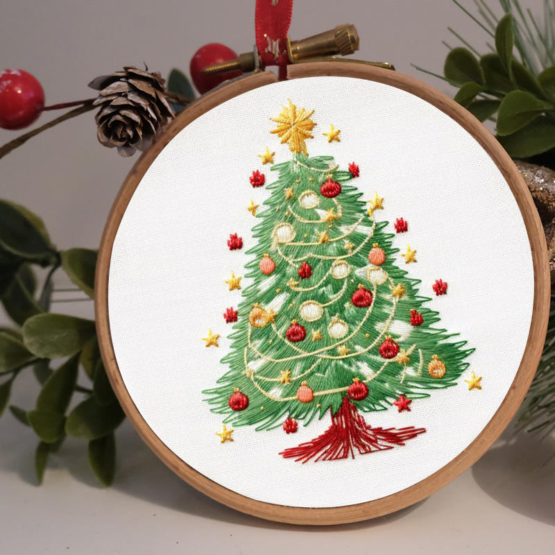 Rubbyoo Embroidery Kit-  Christmas  Festival Tree - image 2