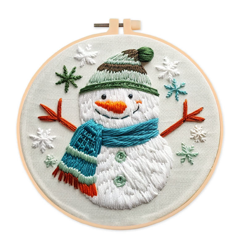 Rubbyoo Embroidery Kit-  Winter Snowman - image 1