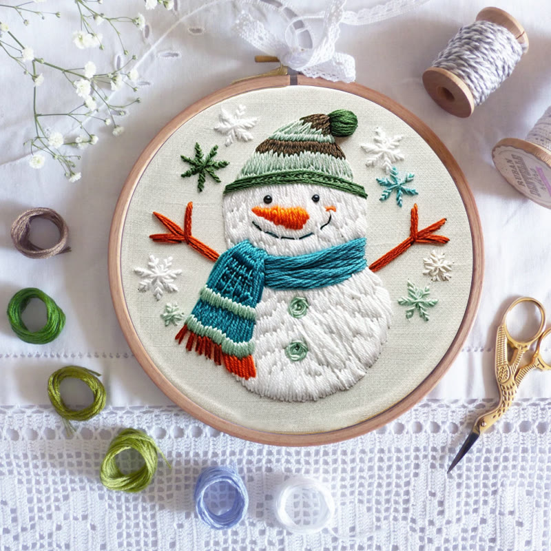 Rubbyoo Embroidery Kit-  Winter Snowman - image 7