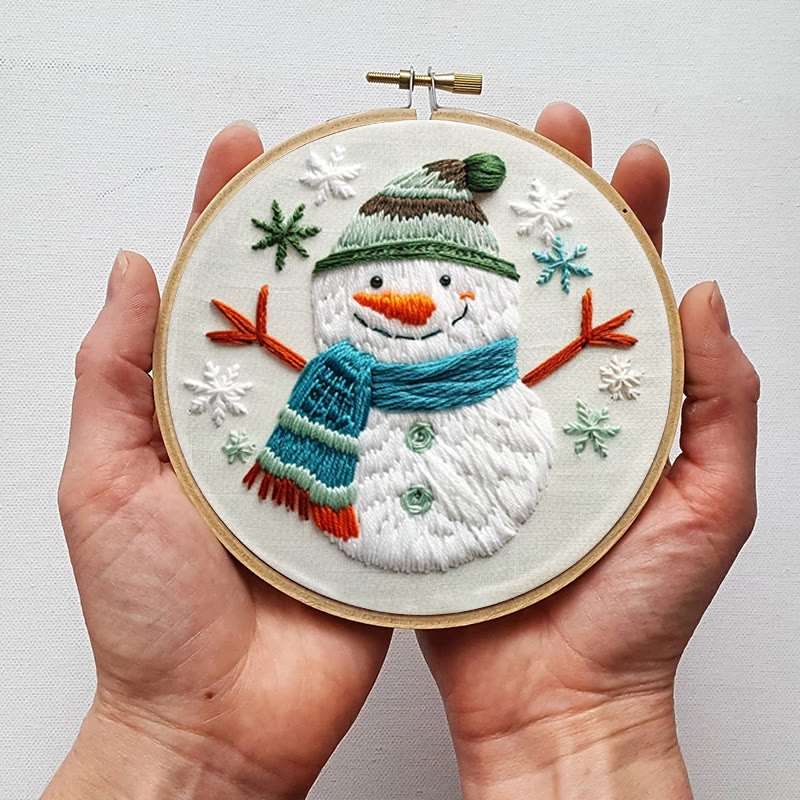 Rubbyoo Embroidery Kit-  Winter Snowman - image 3