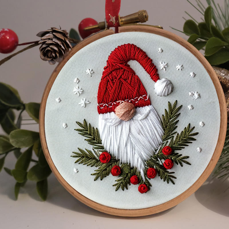 Rubbyoo Embroidery Kit-  Christmas Winter Gnome - image 2