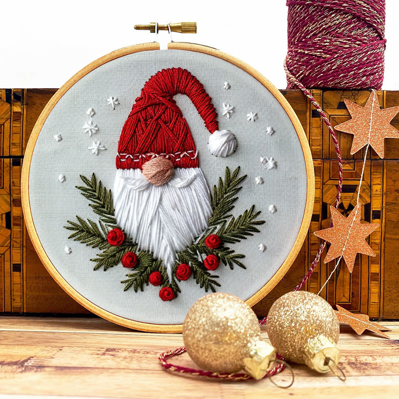 Rubbyoo Embroidery Kit-  Christmas Winter Gnome - image 9