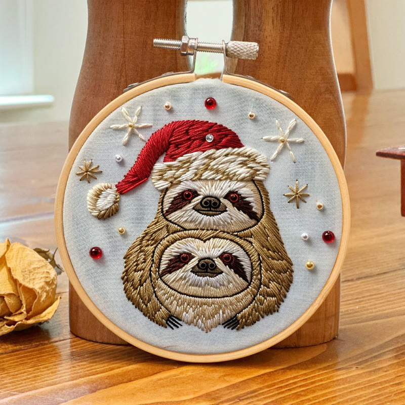 Rubbyoo Embroidery Kit-  Christmas Sloth - image 8