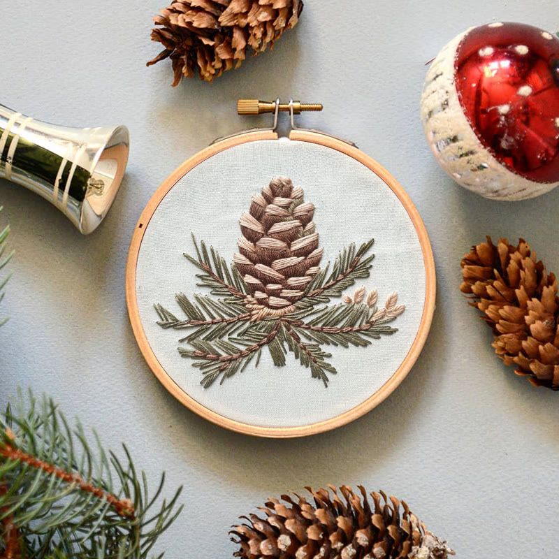 Rubbyoo Embroidery Kit- Pinecone Branch - image 8