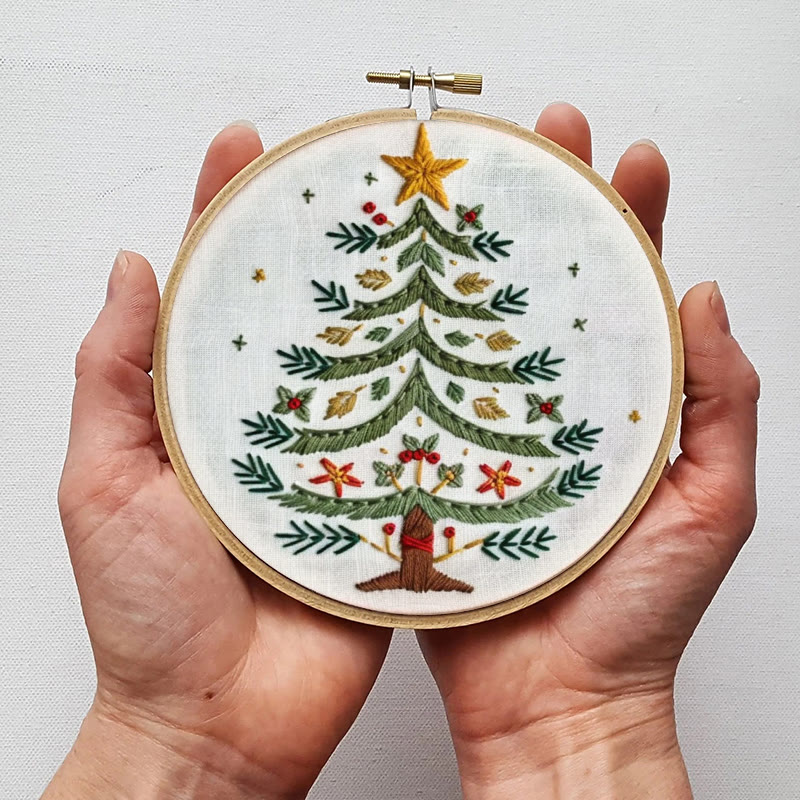 Rubbyoo Embroidery Kit- Christmas Elements Tree 2 - image 3