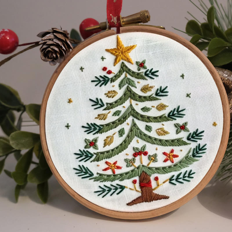 Rubbyoo Embroidery Kit- Christmas Elements Tree 2 - image 2