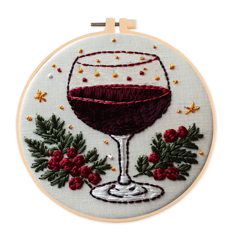 Rubbyoo Embroidery Kit-  Christmas  Red Wine - image 1