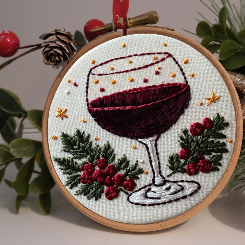 Rubbyoo Embroidery Kit-  Christmas  Red Wine - image 2