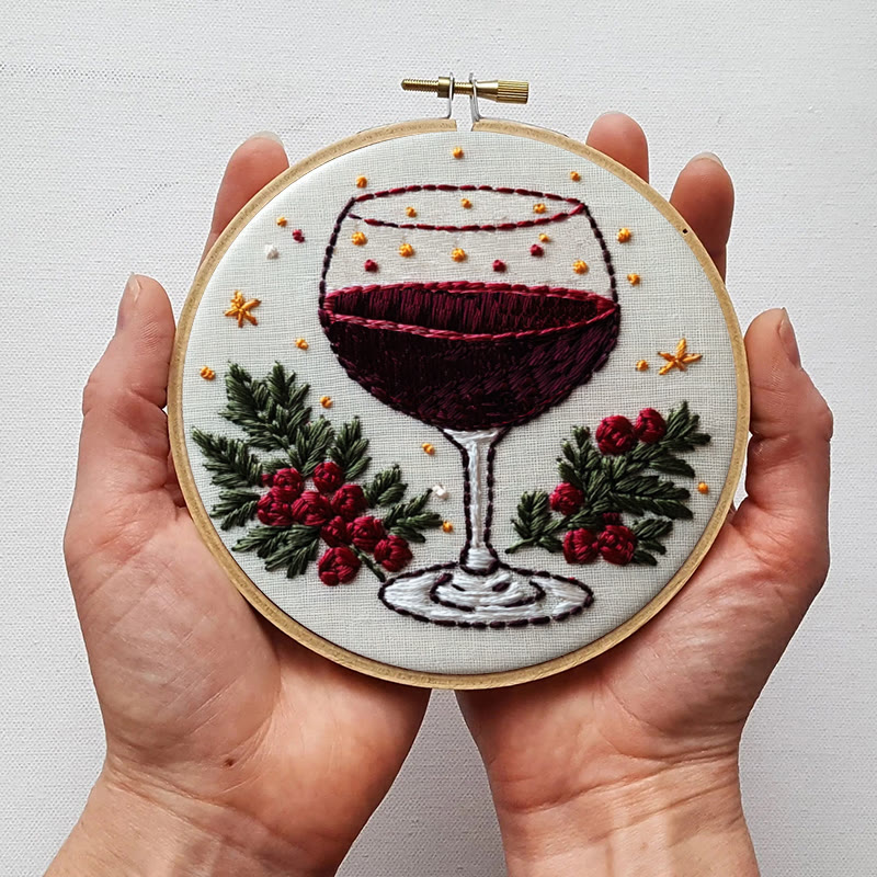 Rubbyoo Embroidery Kit-  Christmas  Red Wine - image 5