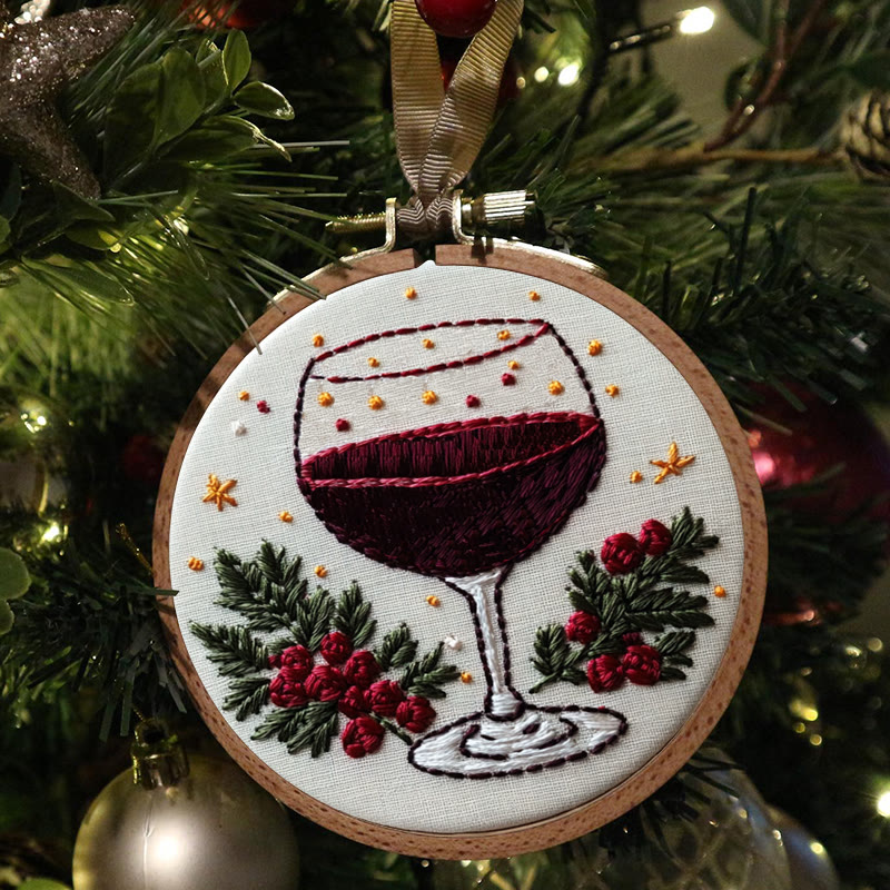 Rubbyoo Embroidery Kit-  Christmas  Red Wine - image 6