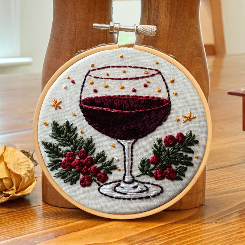 Rubbyoo Embroidery Kit-  Christmas  Red Wine - image 7