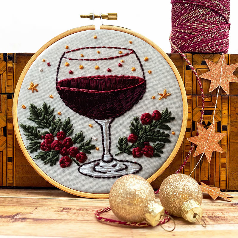 Rubbyoo Embroidery Kit-  Christmas  Red Wine - image 9