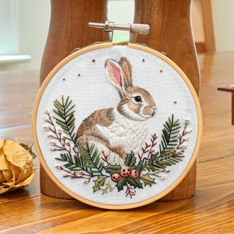 Rubbyoo Embroidery Kit-  Christmas Bunny - image 6