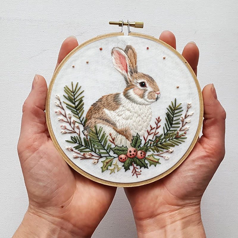 Rubbyoo Embroidery Kit-  Christmas Bunny - image 7