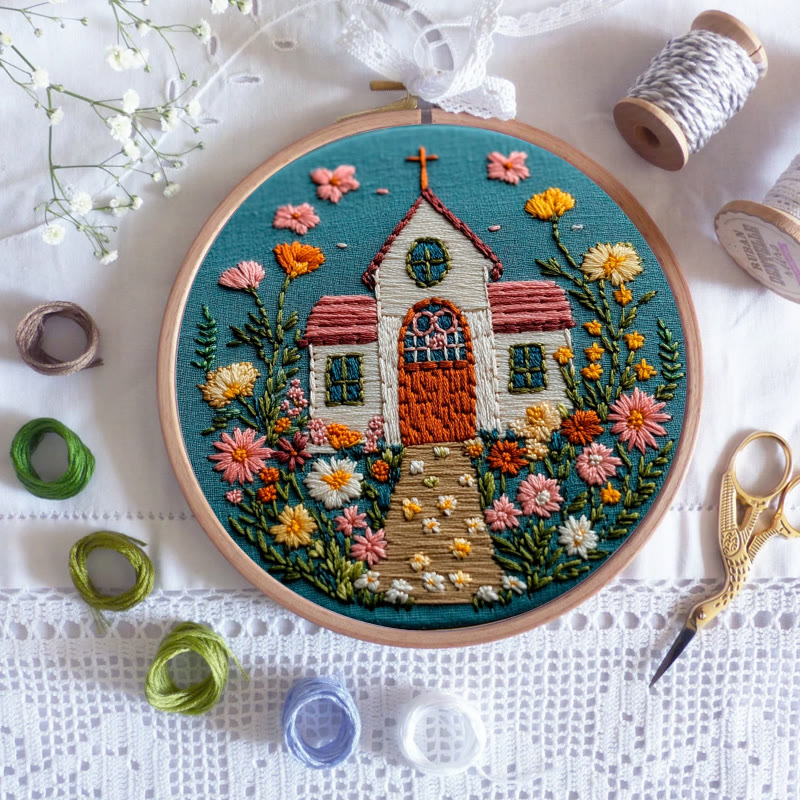 Rubbyoo Embroidery Kit-  Bible Verse Chruch - image 2