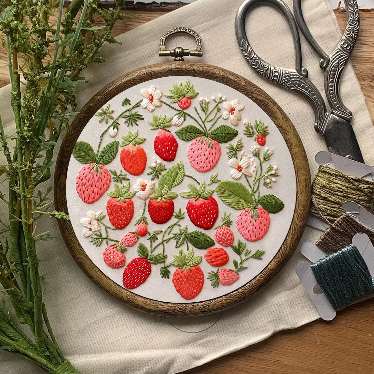 Rubbyoo Embroidery Kit-  Strawberries - image 7