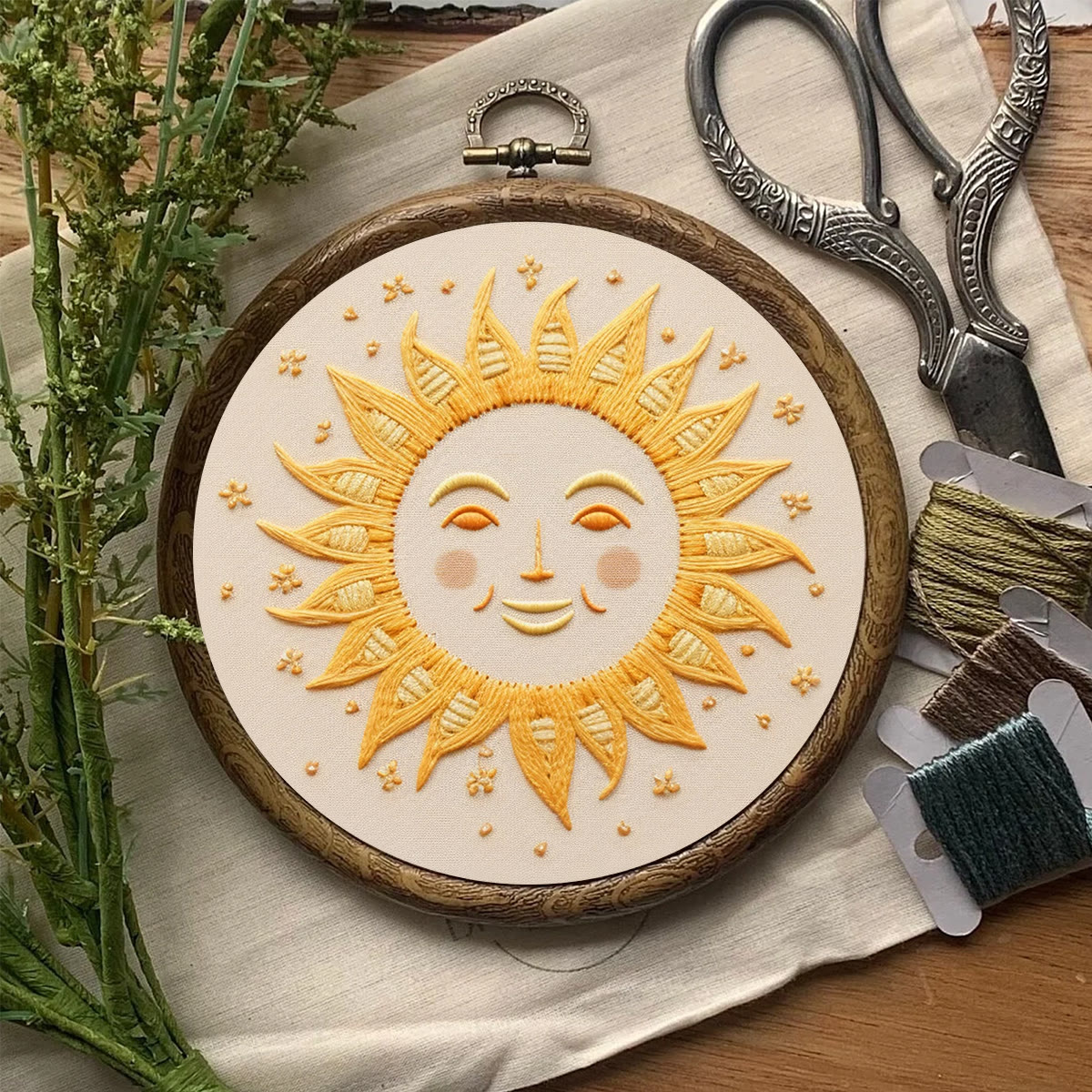 Rubbyoo Embroidery Kit- Smiling Sun - image 7