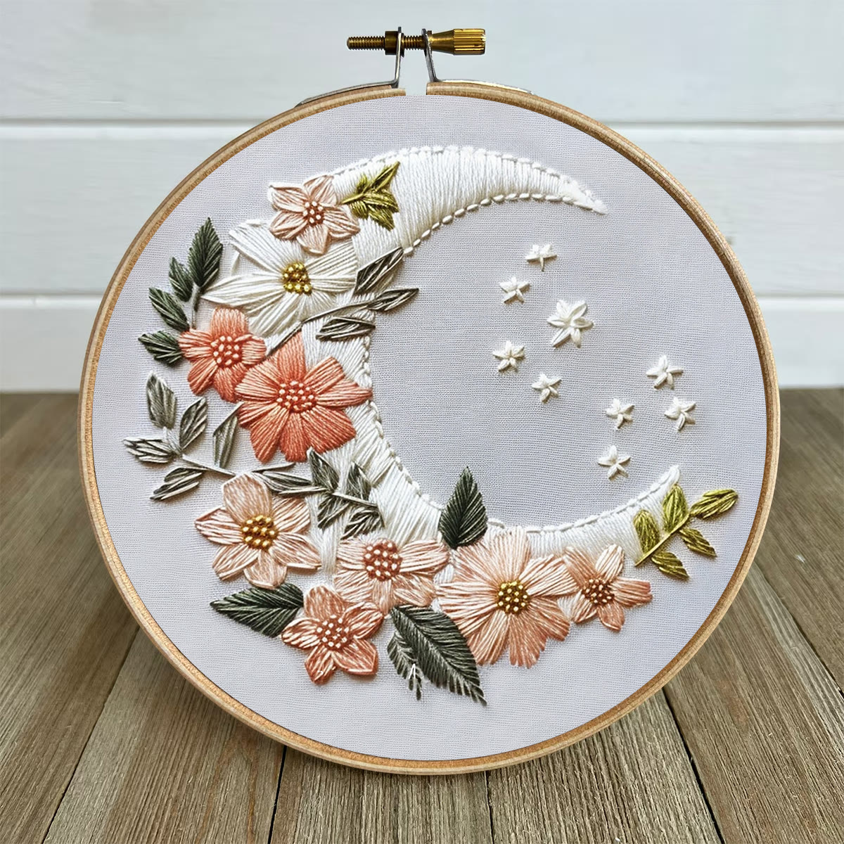 Rubbyoo Embroidery Kit-  Floral Moon - image 7
