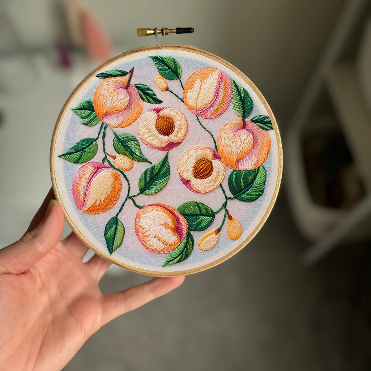 Rubbyoo Embroidery Kit-  Peach Petals - image 2