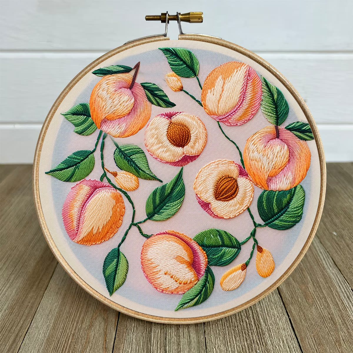 Rubbyoo Embroidery Kit-  Peach Petals - image 6