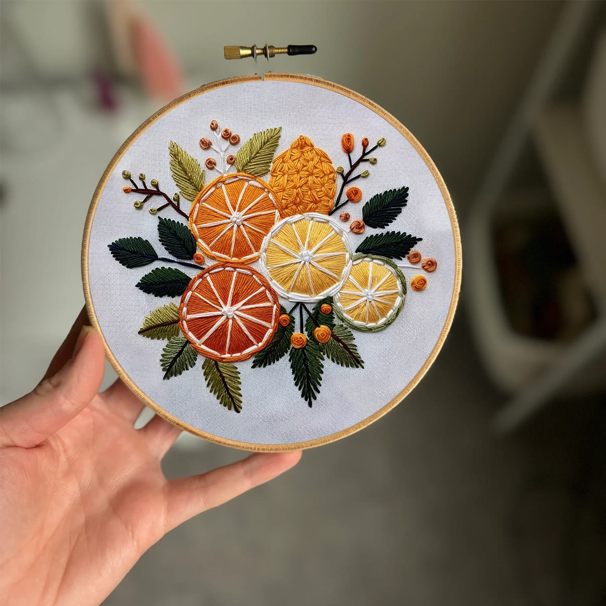 Rubbyoo Embroidery Kit- Orange Slices - image 2