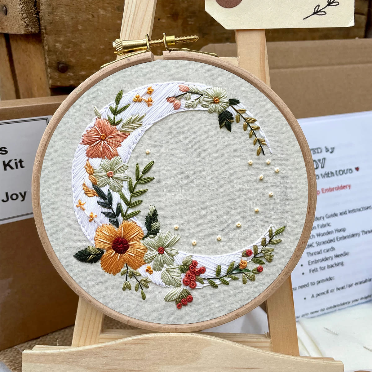 Rubbyoo Embroidery Kit- Flower Moon - image 5