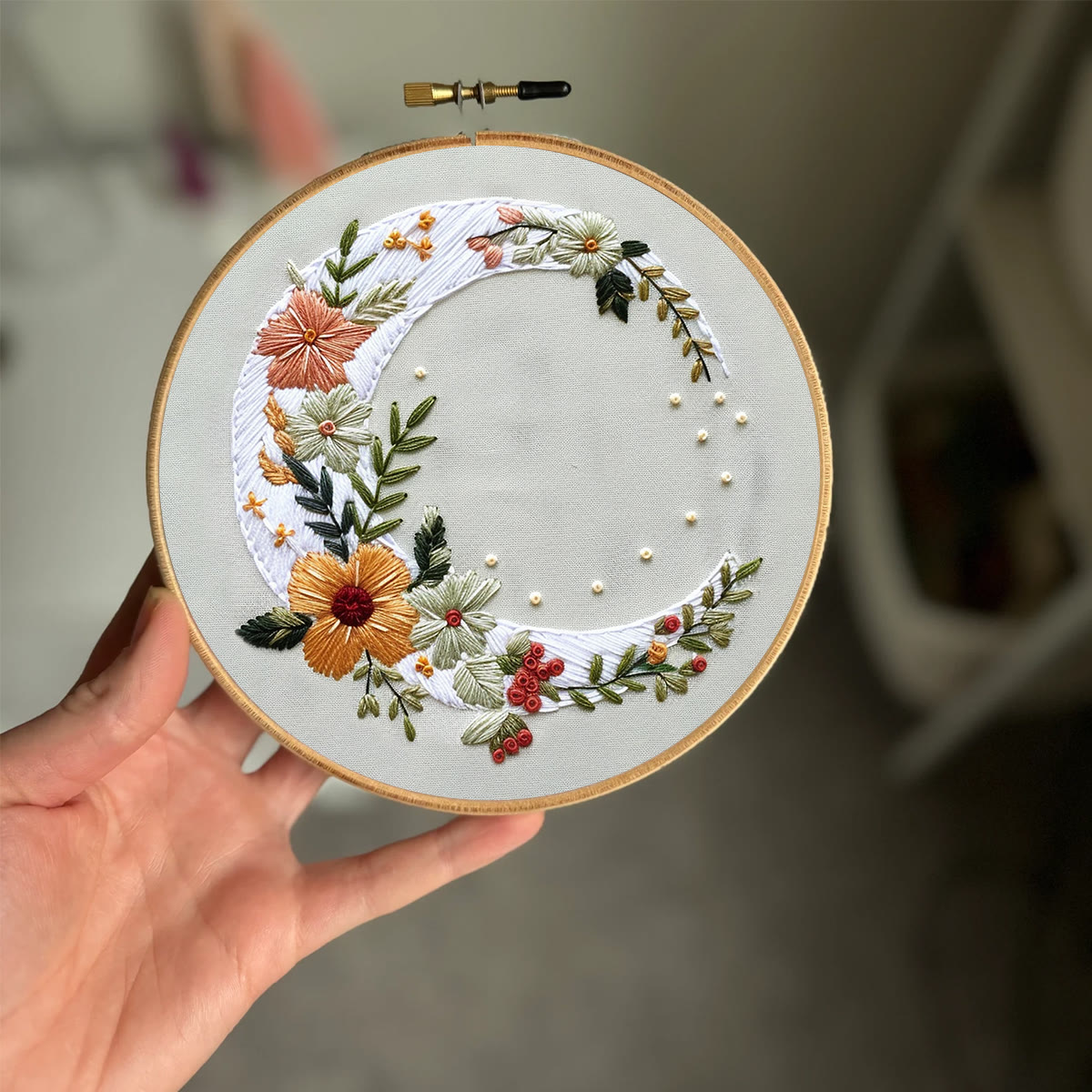 Rubbyoo Embroidery Kit- Flower Moon - image 2