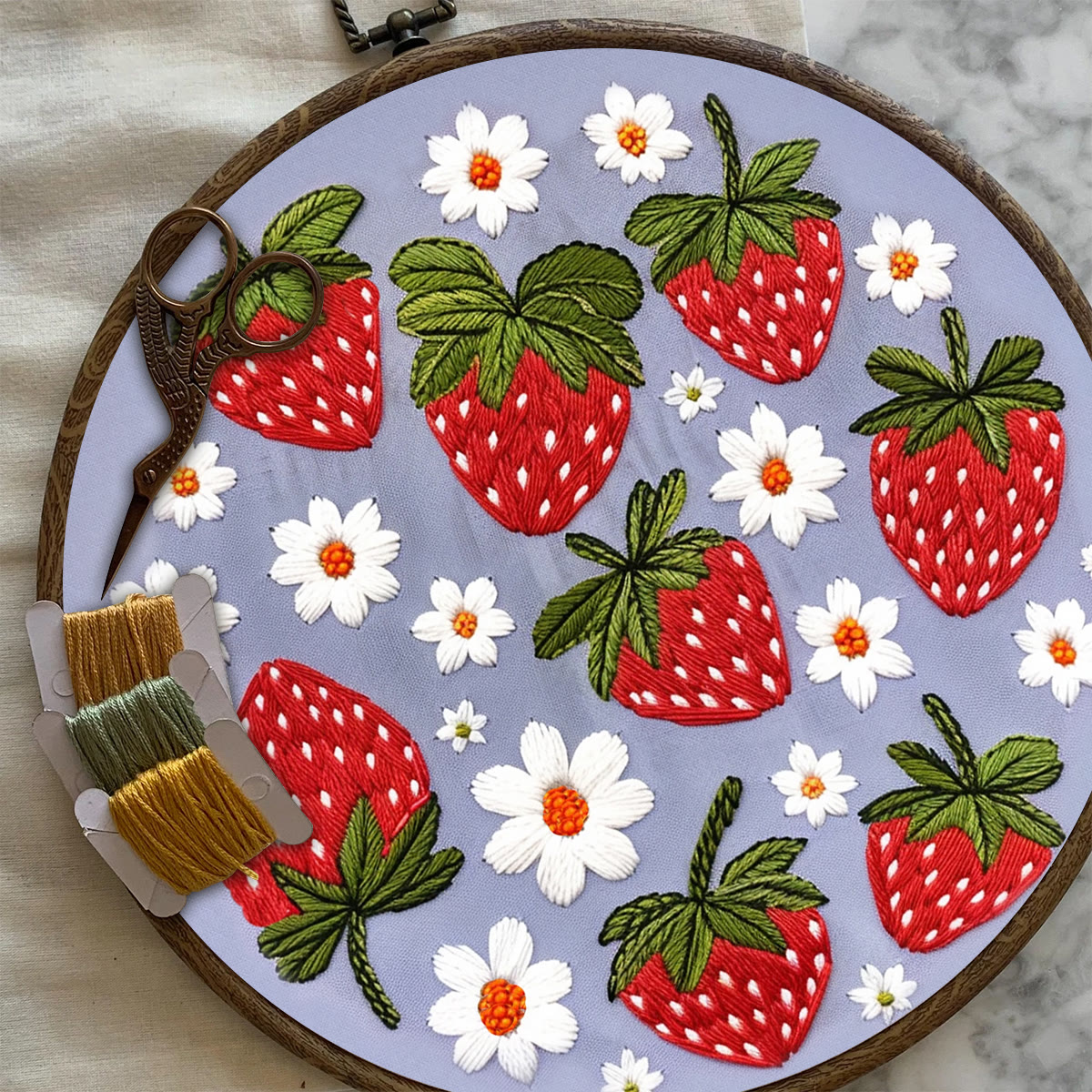 Rubbyoo Embroidery Kit- Sweet Strawberries - image 7