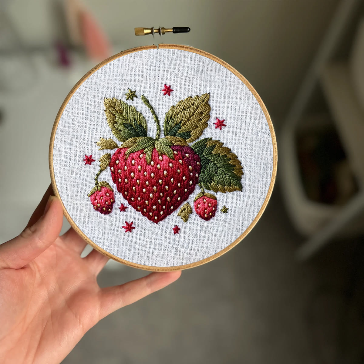 Rubbyoo Embroidery Kit- Cute Strawberry - image 2