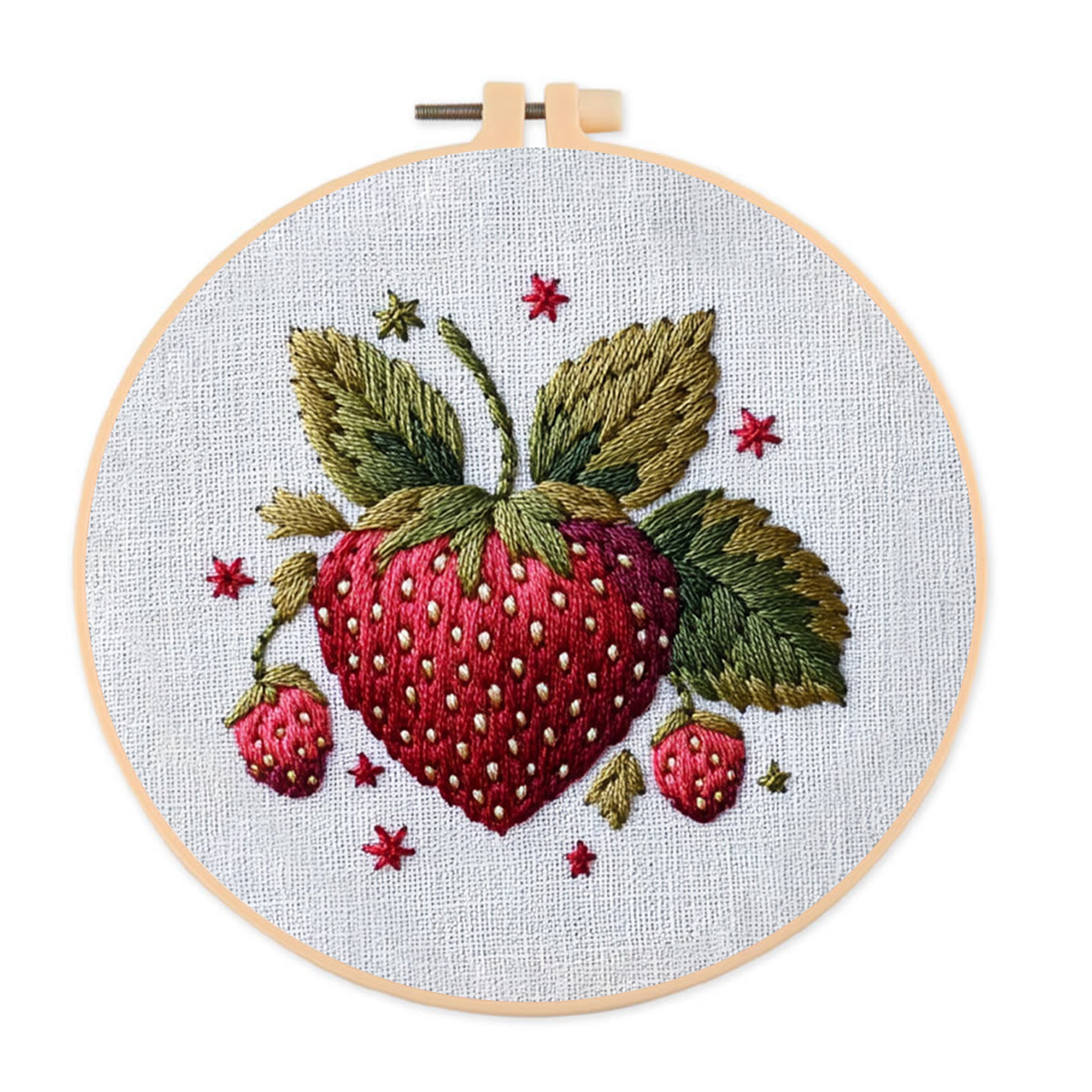 Rubbyoo Embroidery Kit- Cute Strawberry - image 1