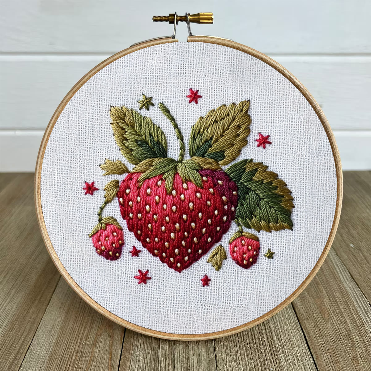 Rubbyoo Embroidery Kit- Cute Strawberry - image 5