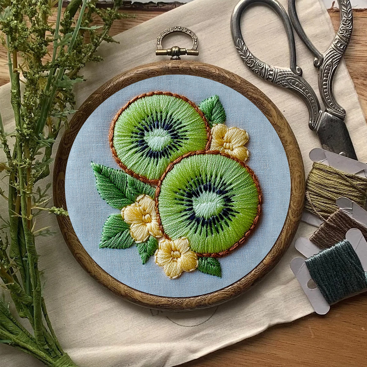 Rubbyoo Embroidery Kit-  Kiwi Fruit - image 7