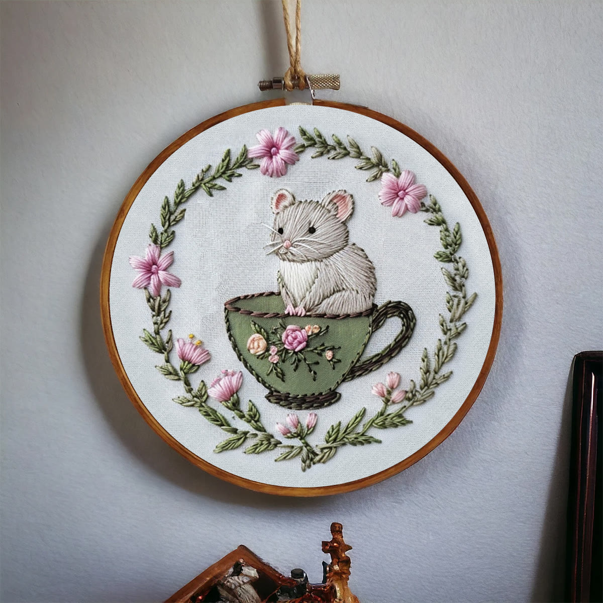Rubbyoo Embroidery Kit-  Cup Mouse - image 4