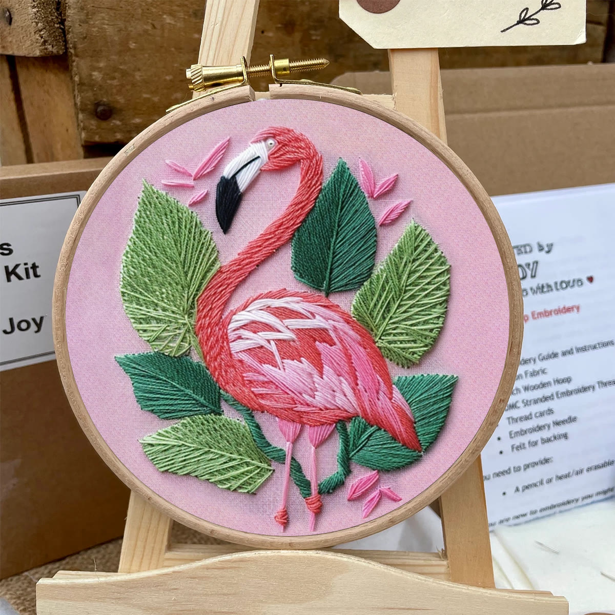 Rubbyoo Embroidery Kit-  Tropical Flamingo - image 4