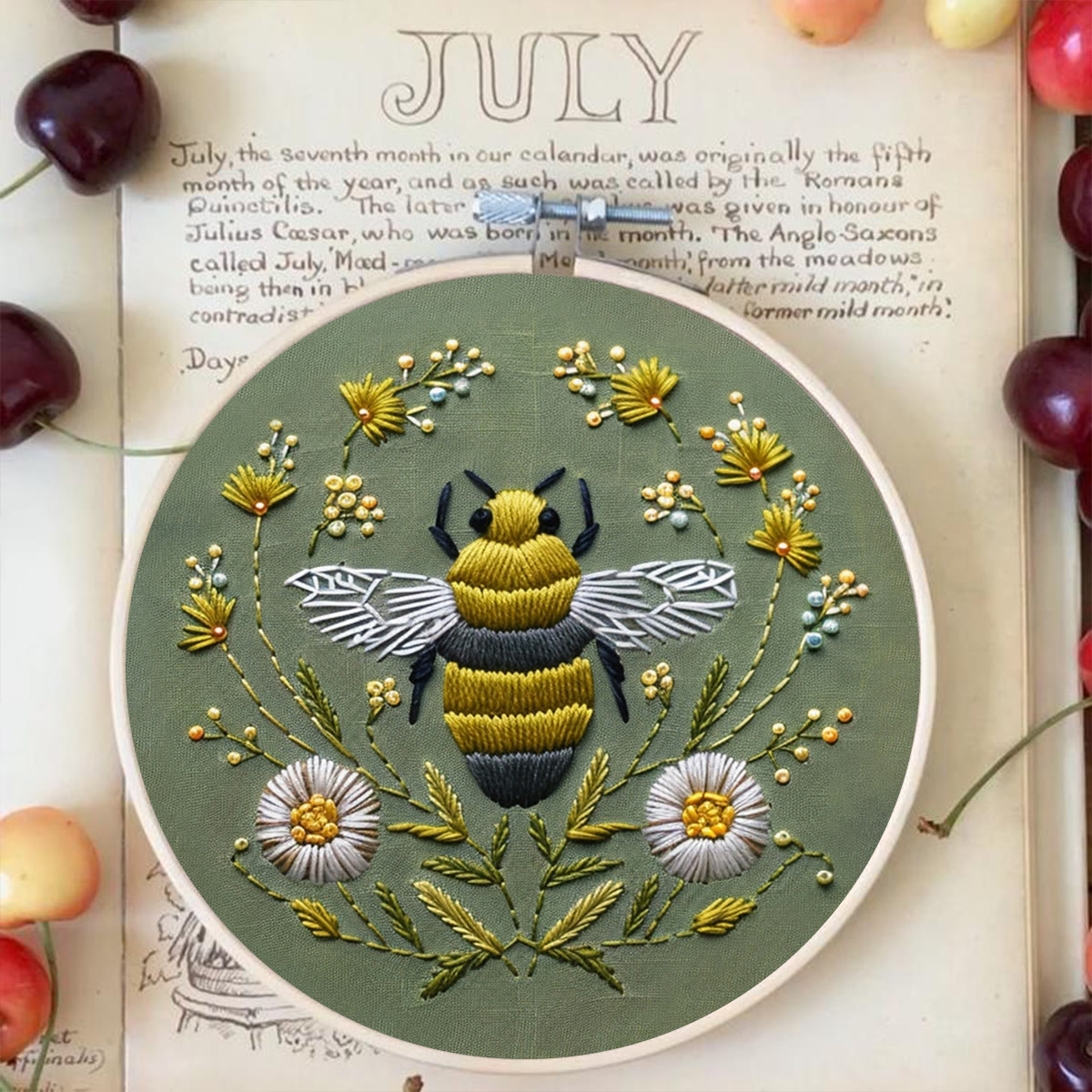 Rubbyoo Embroidery Kit-  Daisy Honey Bee - image 2