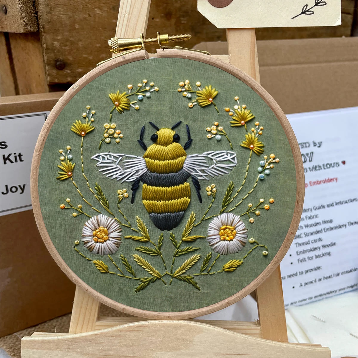 Rubbyoo Embroidery Kit-  Daisy Honey Bee - image 8