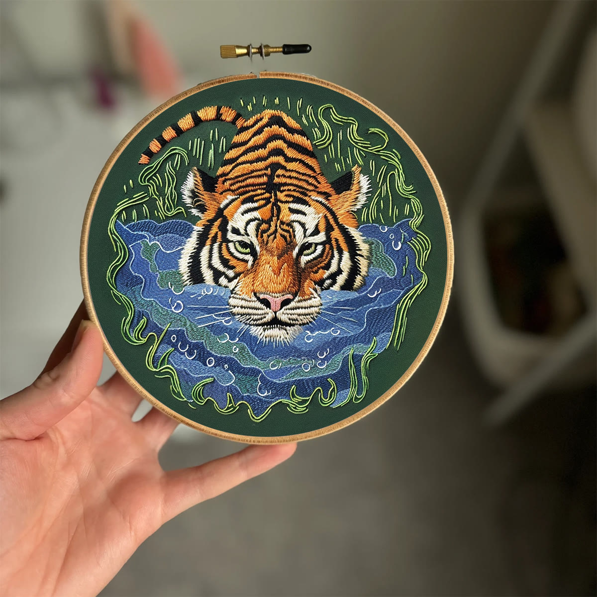 Rubbyoo Embroidery Kit-   Tiger In Jungle - image 2