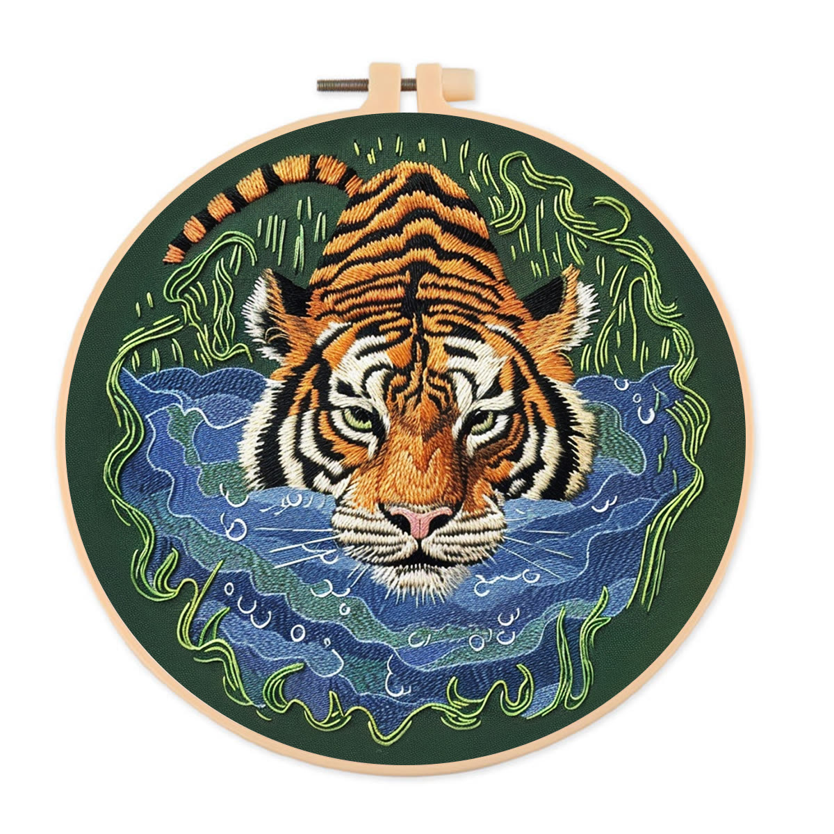 Rubbyoo Embroidery Kit-   Tiger In Jungle - image 1