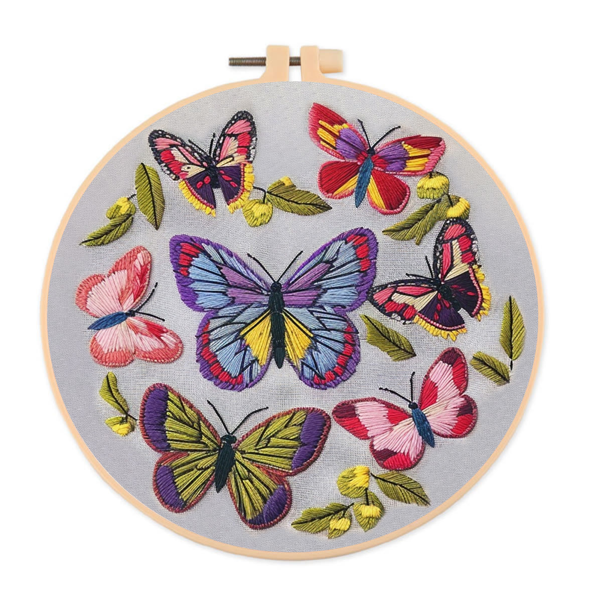Rubbyoo Embroidery Kit-  Colorful Butterflies - image 1